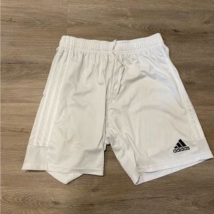 Medium white adidas shorts